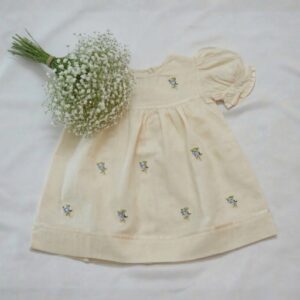 Fine Cotton Frocks Embroidered With Ribbons (6-12 Months) – view 3