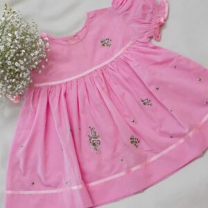 Fine Cotton Frocks Embroidered With Ribbons (6-12 Months) – view 14