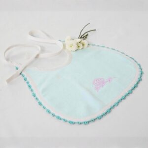 Tear Drop Shaped Bibs In Coloured Base