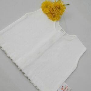 Flannel Vests With Fine Crochet