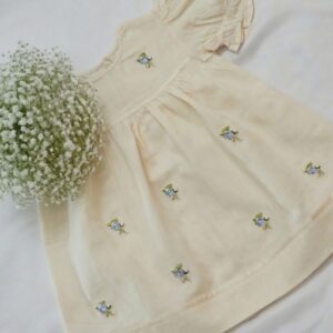 Fine Cotton Frocks Embroidered With Ribbons (6-12 Months) – view 4