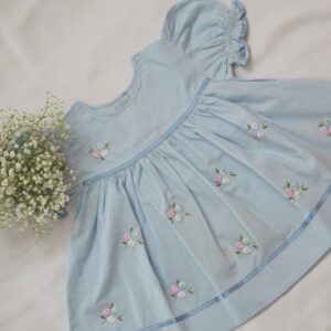 Fine Cotton Frocks Embroidered With Ribbons (6-12 Months) – view 7
