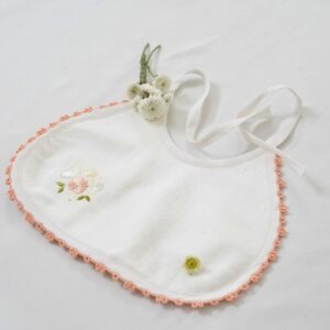 Tear Drop Shaped Bibs In Pristine White Base – view 5
