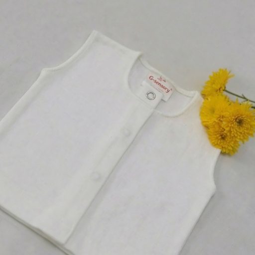 Flannel Plain White Vests