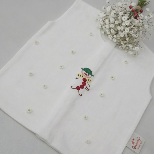 Flaanel vests Embroidered