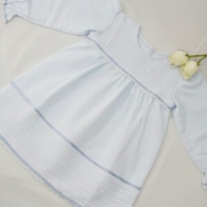 Flannel Baby Frocks With Pintucks,Lace &Ribbon – view 11