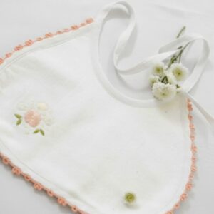 Tear Drop Shaped Bibs In Pristine White Base – view 6