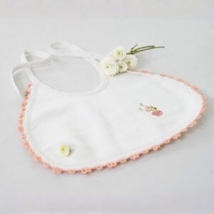 Tear Drop Shaped Bibs In Pristine White Base – view 8