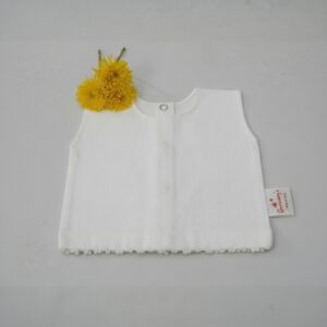 Flannel Vests With Fine Crochet – view 2