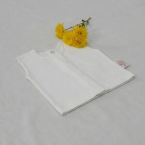 Flannel Plain White Vests – view 2