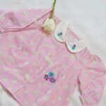 Printed Frock With collar &embroidery