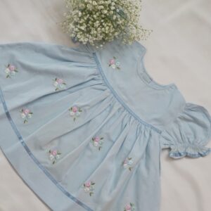 Fine Cotton Frocks Embroidered With Ribbons (6-12 Months) – view 8