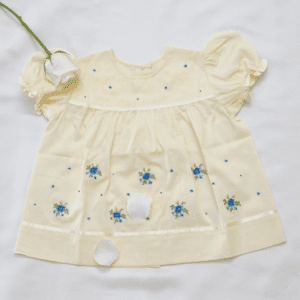 Soft Organic Cotton Baby Frocks with Embroidery & Ribbons (3–6 Months) – view 5