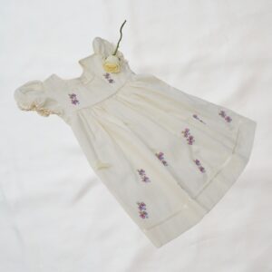 Flannel Frocks Embroidered With Ribbons (3-4 years)